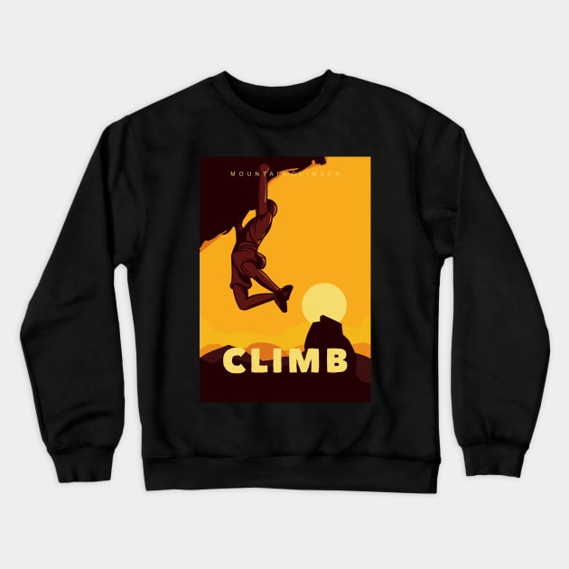 Climb Crewneck Sweatshirt by Unestore